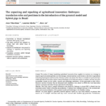 The unpacking and repacking of agricultural innovation: Embrapa's translation roles and positions in the introduction of the pyramid model and hybrid pigs in Brazil