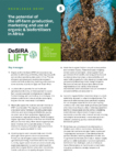 The potential of the off-farm production, marketing and use of organic & biofertilisers in Africa