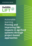 Synthesis Brief: Actionable learning Proving and improving R&I impacts in agrifood systems through project-based approaches