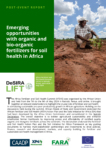 Emerging opportunities with organic and bio-organic fertilizers for soil health in Africa